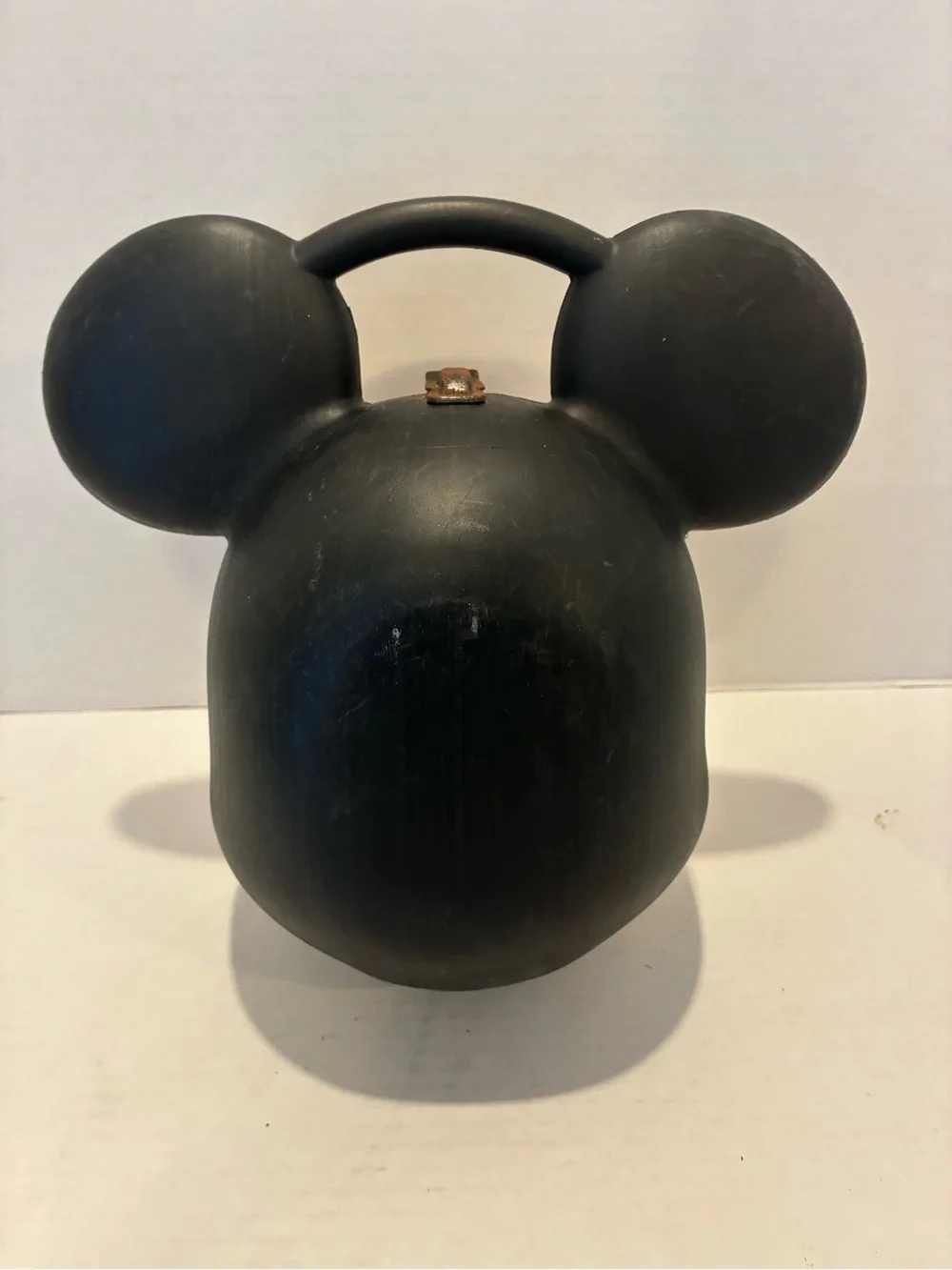 Aladdin Mickey Mouse Head Shaped Plastic Lunch Box Disney Vintage USA Made